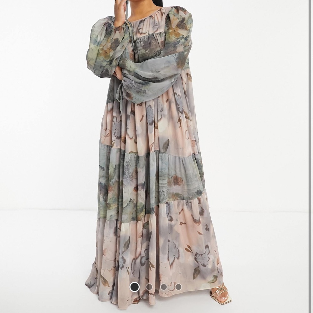 ASOS Multicolor Floral Maxi Dress